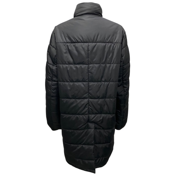 PRADA SPORT LINEA ROSSA BLACK 2012 LOGO PLAQUE REVERSIBLE MID LENGTH PUFFER COAT - Picture 3 of 11